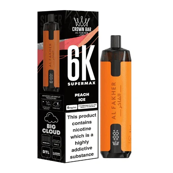 Al Fakher Supermax 6K Peach Ice