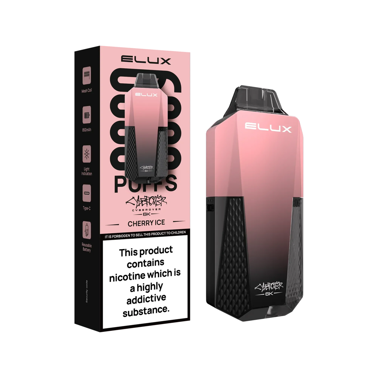 Elux Cyberover 6k Cherry Ice