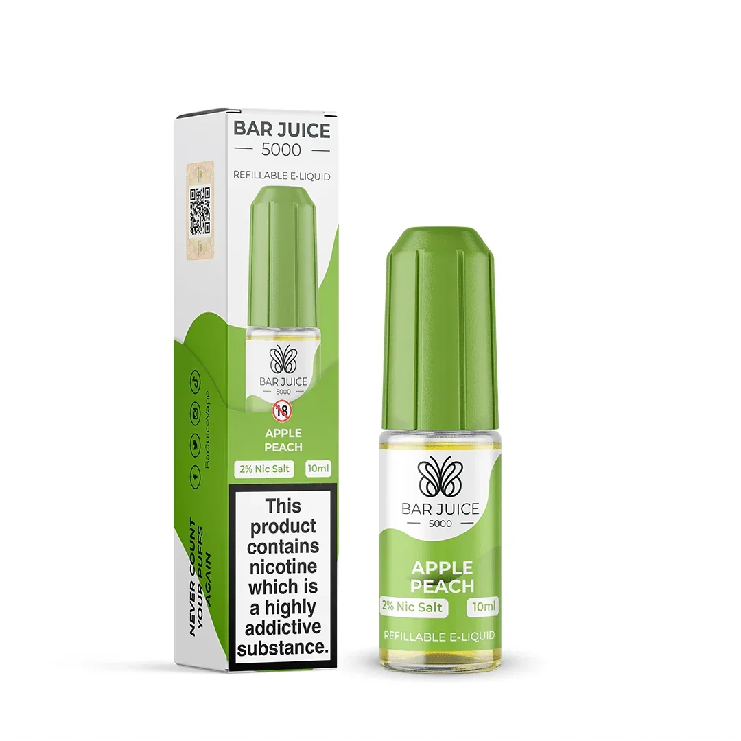 Bar Juice 5000 Apple Peach 20MG Salt Nicotine - Vape Connect Online