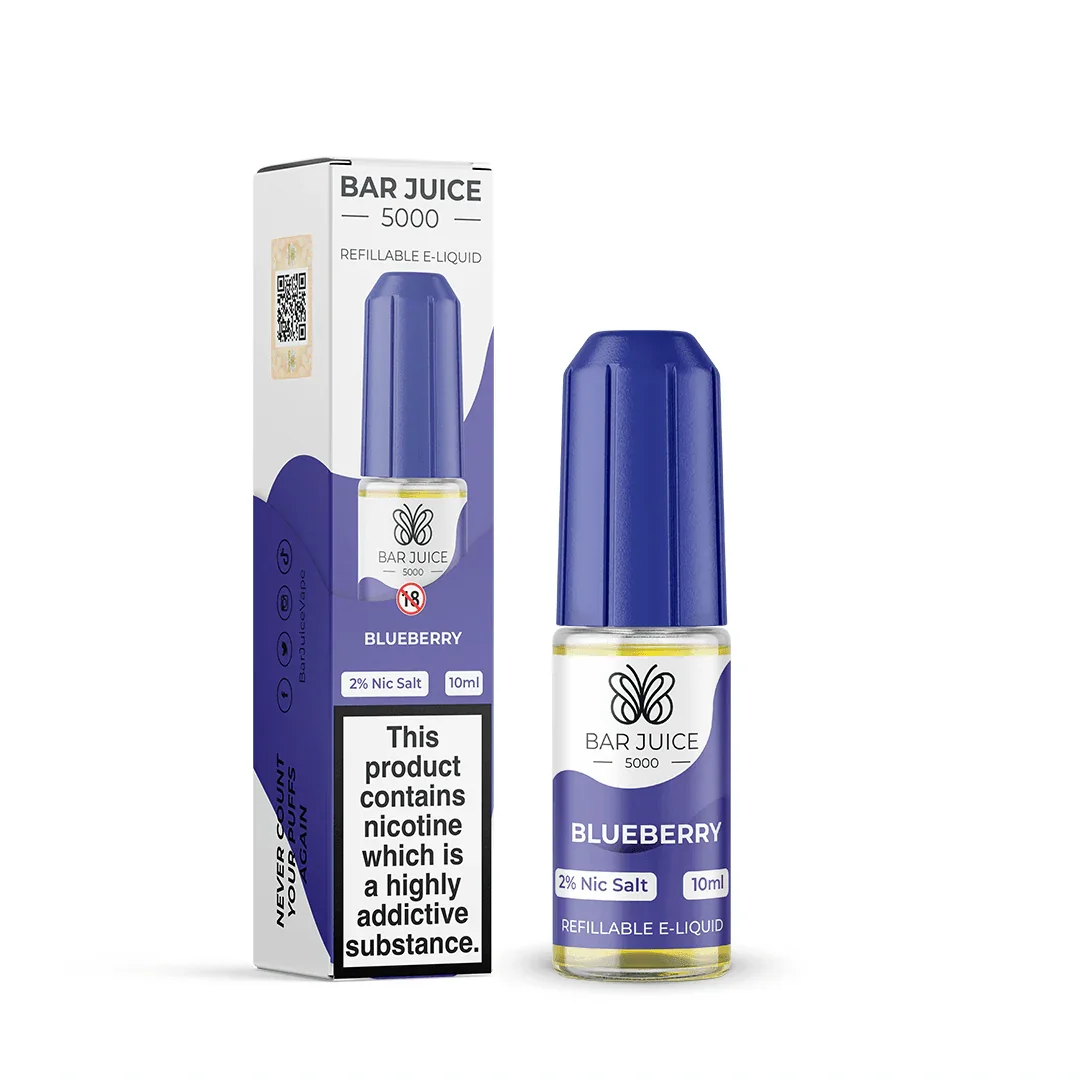 Bar Juice 5000 Blueberry 10MG Salt Nicotine - Vape Connect Online