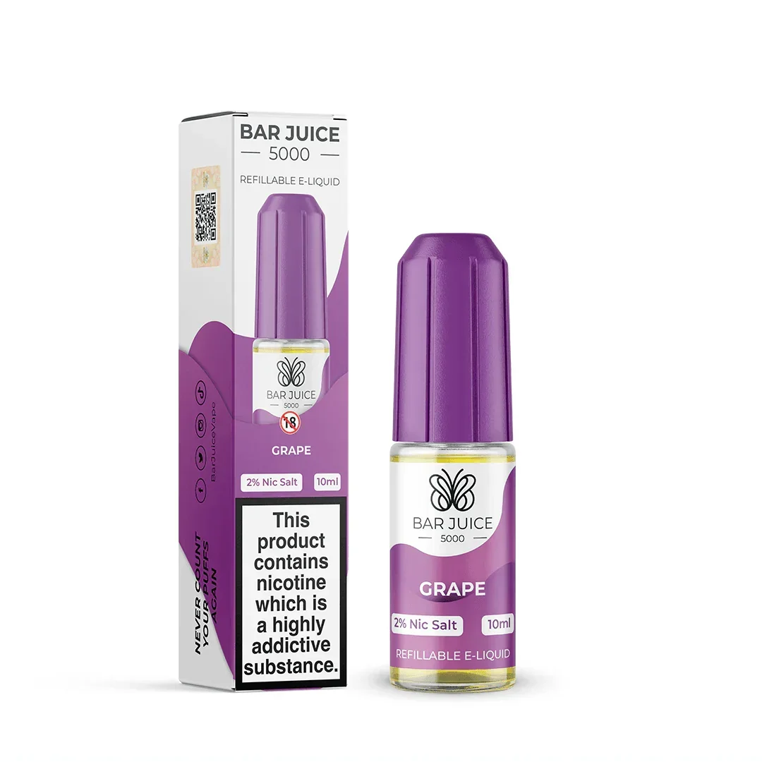 Bar Juice 5000 Grape 10MG Salt Nicotine - Vape Connect Online
