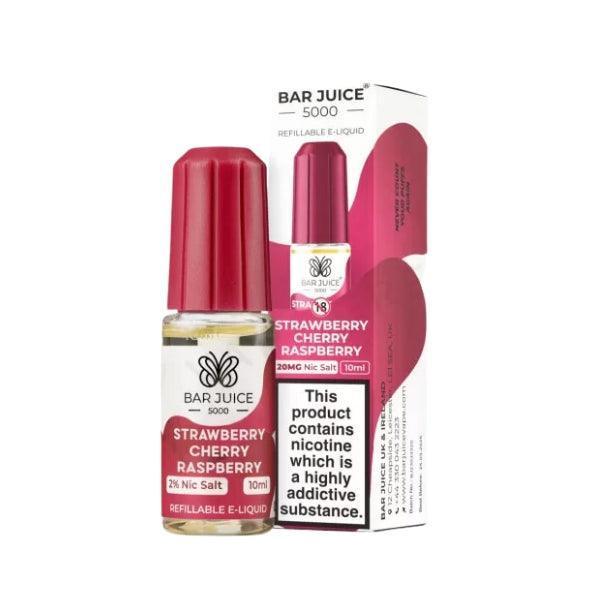 Bar Juice 5000 Strawberry Raspberry Cherry 20MG Salt Nicotine - Vape Connect Online