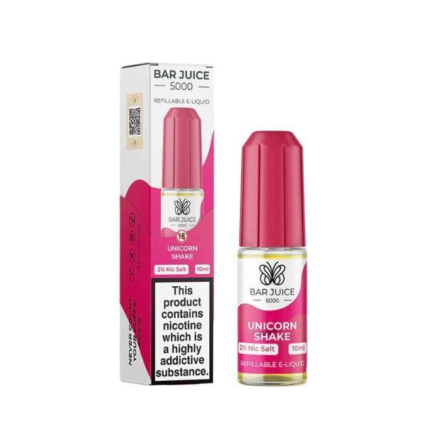 Bar Juice 5000 Unicorn Shake 10MG Salt Nicotine - Vape Connect Online