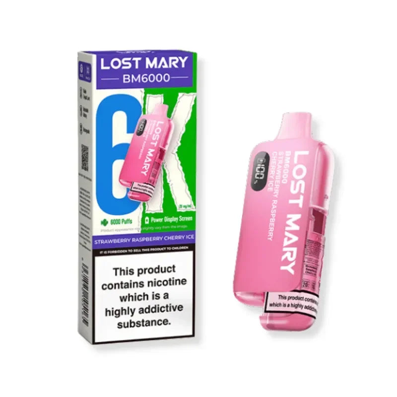 Lost Mary BM6000 Strawberry Raspberry Cherry Ice