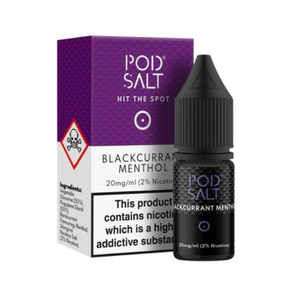 Pod Salt Blackcurrant Menthol E Liquid Salt Nicotine - Vape Connect Online