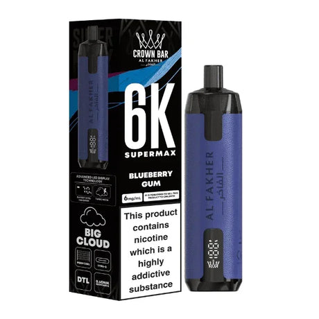 Al Fakher Supermax 6K Blueberry Gum