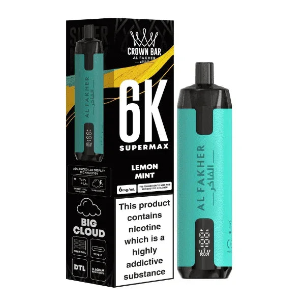Al Fakher Supermax 6K Lemon Mint 