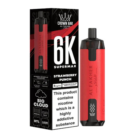 Al Fakher Supermax 6K Strawberry Punch 