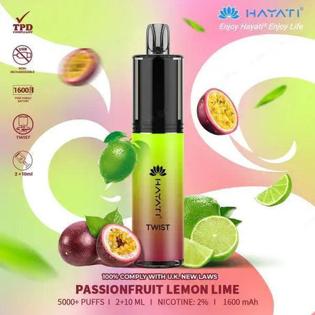 Hayati Twist 5000 Passionfruit Lemon Lime 