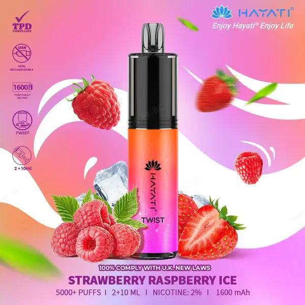 Hayati Twist 5000 Strawberry Raspberry Ice 