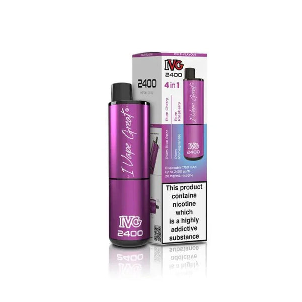 IVG 2400 Plum Edition 4 in 1 Disposable Vape 
