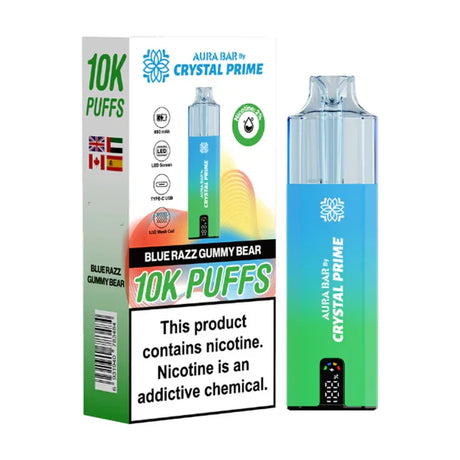 Aura Bar 10k Vape Kit by Crystal Prime