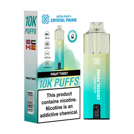 Aura Bar 10k Vape Kit by Crystal Prime