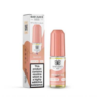 Bar Juice 5000 Peach Ice 10MG Salt Nicotine - Vape Connect Online