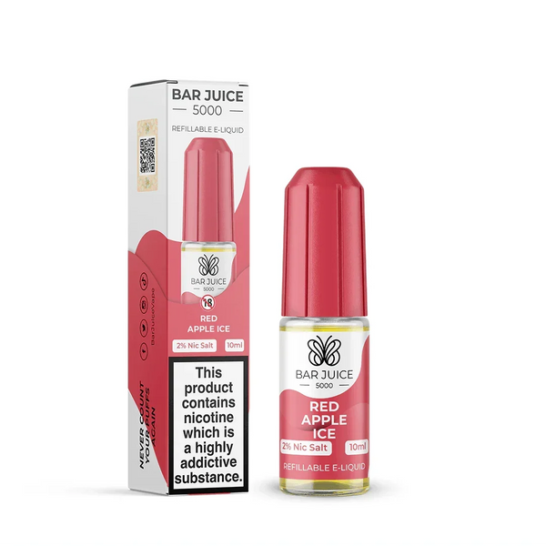 Bar Juice 5000 Red Apple Ice 10MG Salt Nicotine - Vape Connect Online
