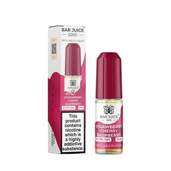Bar Juice 5000 Strawberry Raspberry Cherry 10MG Salt Nicotine - Vape Connect Online