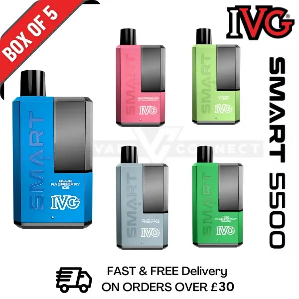 IVG Smart 5500 Box of 5 Disposable vapes