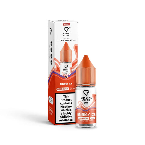 Crystal Clear Energy Ice Salt Nicotine - Vape Connect Online