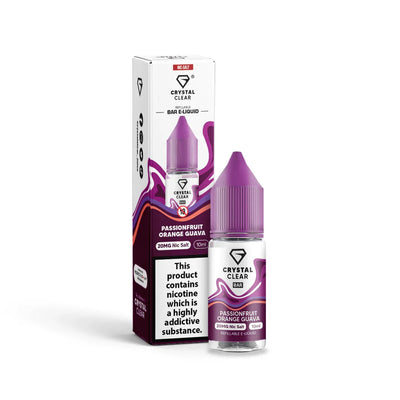 Crystal Clear Passionfruit Orange Guava Salt Nicotine - Vape Connect Online