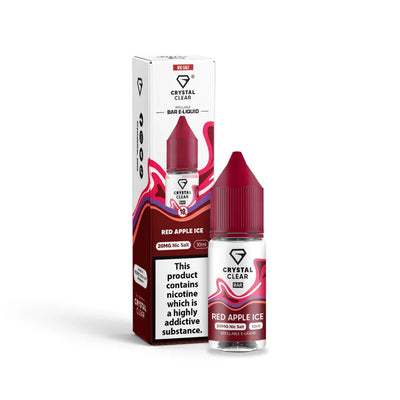 Crystal Clear Red Apple Ice Salt Nicotine - Vape Connect Online