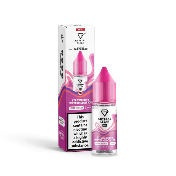 Crystal Clear Strawberry Watermelon Ice Salt Nicotine - Vape Connect Online