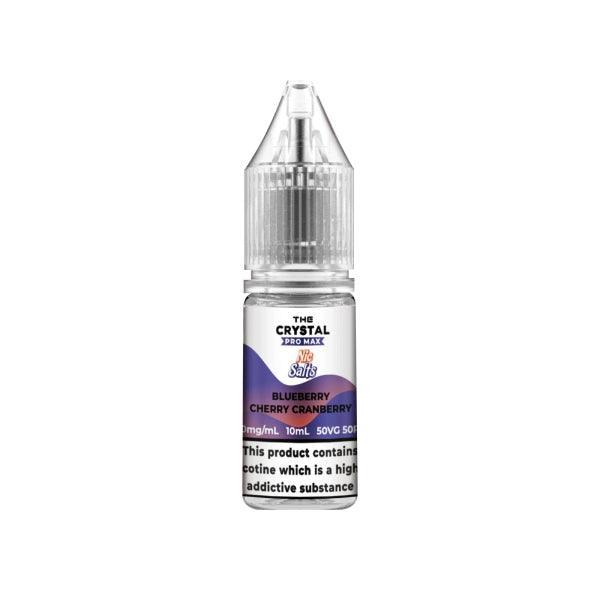 Crystal Pro Max Salt Blueberry Cherry Cranberry 10ML - Vape Connect Online