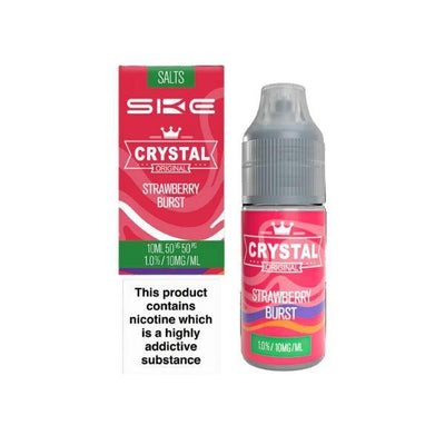 Crystal SKE Salt Strawberry Burst 10ml - Vape Connect Online