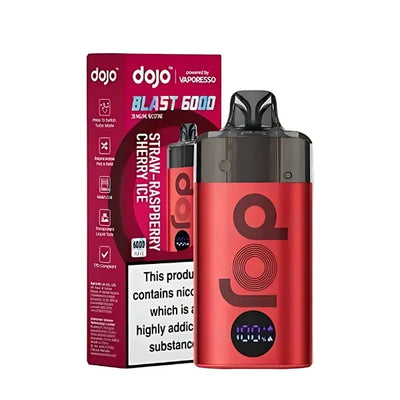 Dojo Blast 6000 Straw-Raspberry Cherry Ice