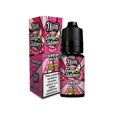 Doozy Temptations Strawberry Milk Salt Nicotine 10ML - Vape Connect Online