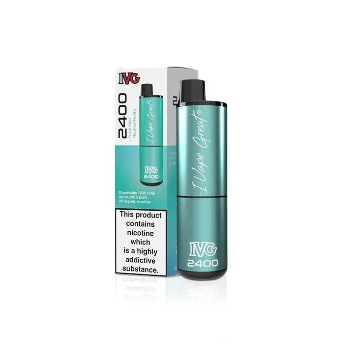 IVG 2400 Fresh Mint Menthol Mojito 4 in 1 Disposable Vape