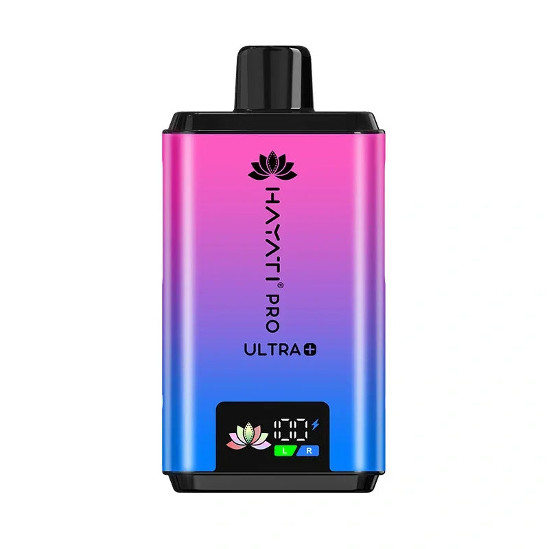 Hayati Pro Ultra Plus 25k Blue Razz GB Kit Shown