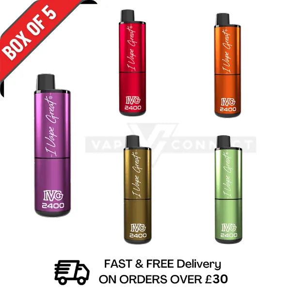 IVG 2400 Box of 5 Disposable Vapes