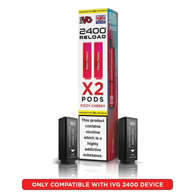 IVG 2400 Reload Pods Fizzy Cherry (2 Pods)