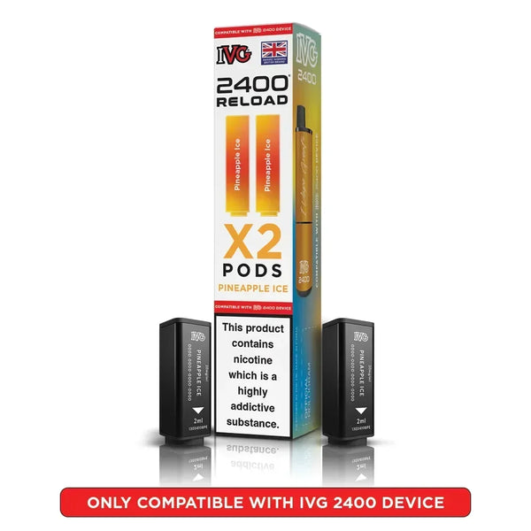 IVG 2400 Reload Pods Pineapple Ice (2 Pods)