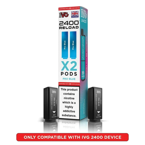 IVG 2400 Reload Pods Pro Blue (2 Pods)