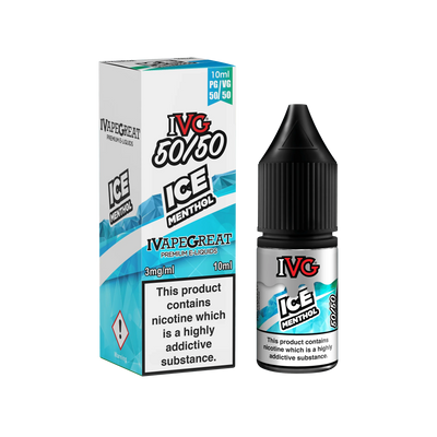 IVG 50:50 Ice Menthol 3MG 6MG 12MG - Vape Connect Online