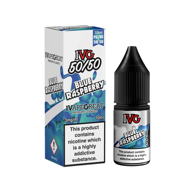 IVG 50/50 Blue Raspberry 3MG 6MG 12MG - Vape Connect Online