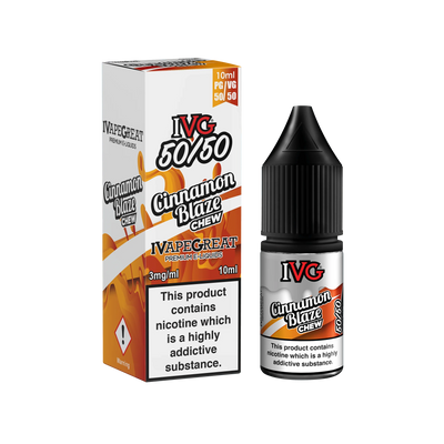 IVG 50/50 Cinnamon Blaze 3MG 6MG 12MG - Vape Connect Online