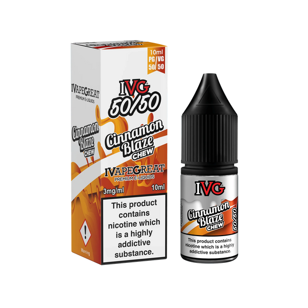 IVG 50/50 Cinnamon Blaze 3MG 6MG 12MG - Vape Connect Online