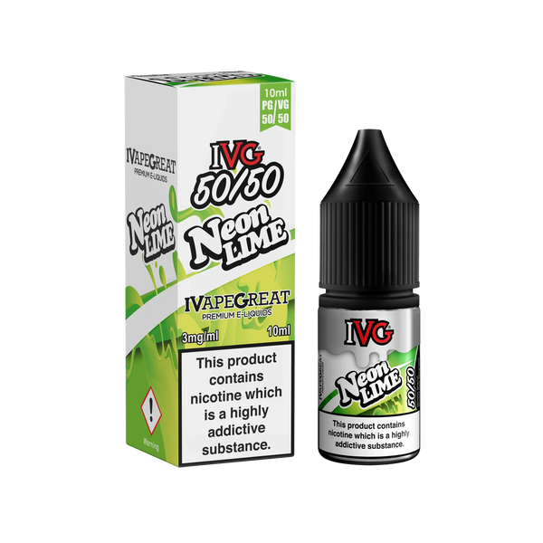 IVG 50/50 Neon Lime 3MG 6MG 12MG - Vape Connect Online