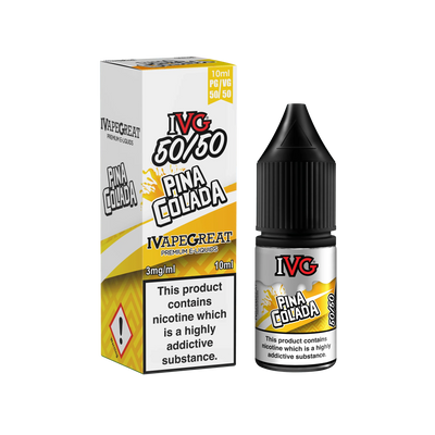 IVG 50/50 Pina Colada 3MG 6MG 12MG - Vape Connect Online