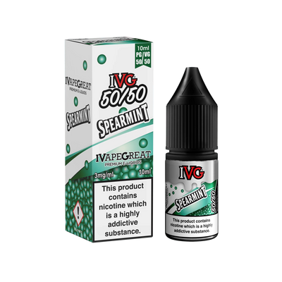 IVG 50/50 Spearmint 3MG 6MG 12MG - Vape Connect Online