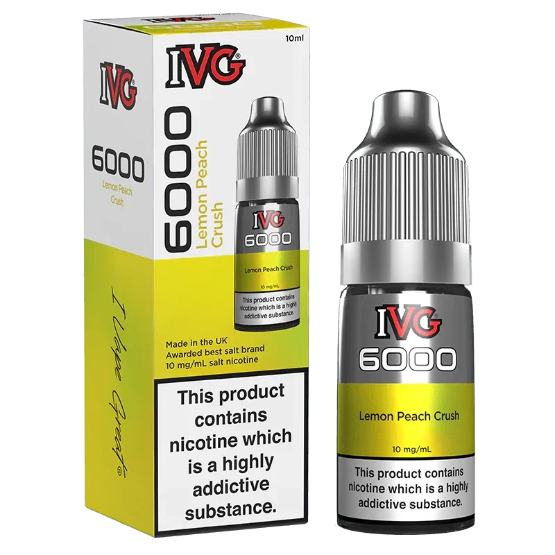 IVG 6000 Lemon Peach Crush Nic Salts
