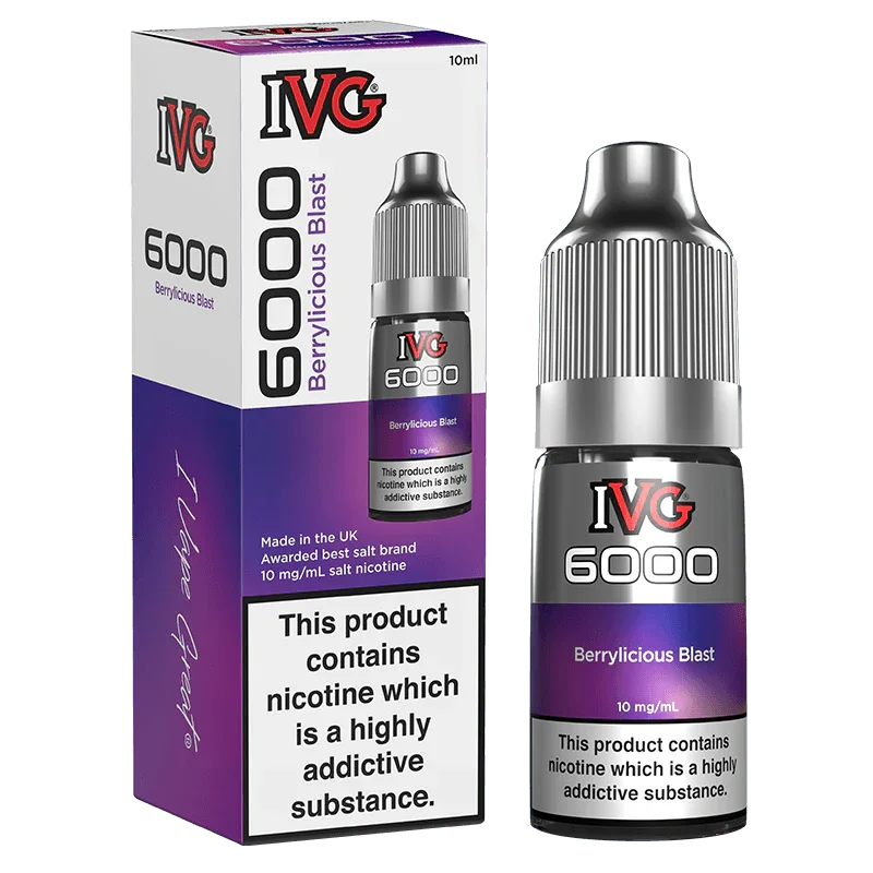 IVG 6000 Strawberry Raspberry Crush Nic Salts