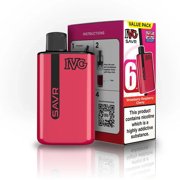 IVG SAVR Strawberry Raspberry Cherry Vape Kit