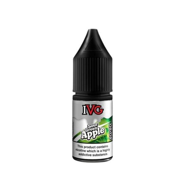 IVG Sour Apple Shortfill 50ML 0MG - Vape Connect Online
