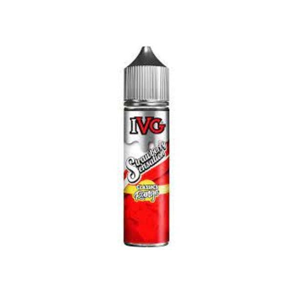 IVG Strawberry Sensation Shortfill 50ML 0MG - Vape Connect Online