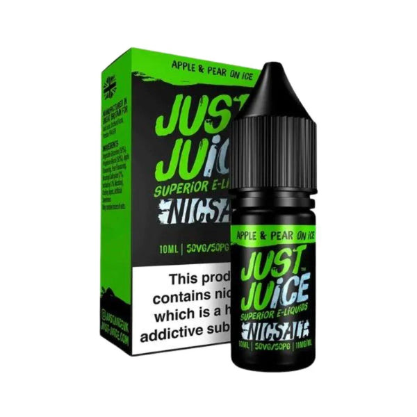 Just Juice Apple & Pear On Ice 20MG Salt Nicotine - Vape Connect Online