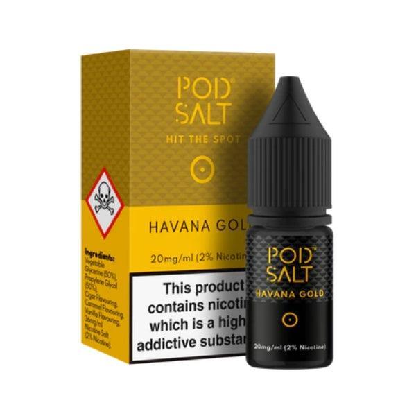 Pod Salt Havana Gold E Liquid Salt Nicotine - Vape Connect Online