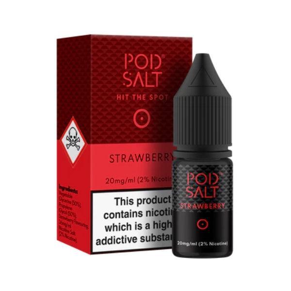 Pod Salt Strawberry E Liquid Salt Nicotine - Vape Connect Online